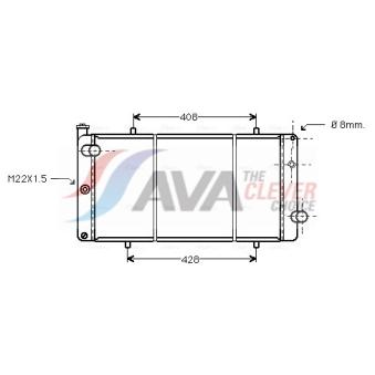 Radiateur, refroidissement du moteur AVA QUALITY COOLING OEM 1331QV
