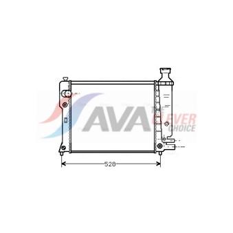 Radiateur, refroidissement du moteur AVA QUALITY COOLING OEM 1331E8