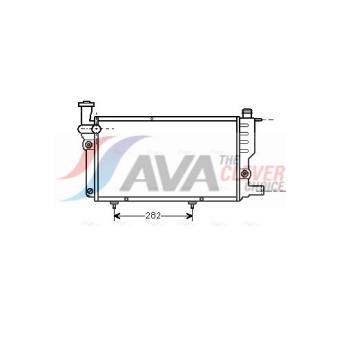Radiateur, refroidissement du moteur AVA QUALITY COOLING PEA2095 pour PEUGEOT 205 1.4 - 79cv