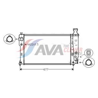 Radiateur, refroidissement du moteur AVA QUALITY COOLING OEM 1301J2
