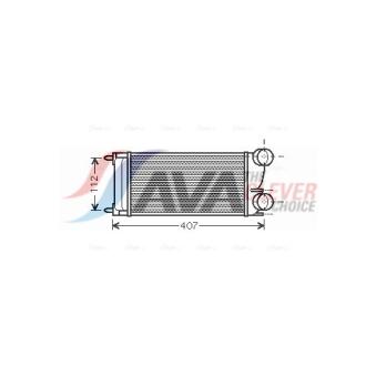 Intercooler, échangeur AVA QUALITY COOLING PEA4332 pour JEEP RENEGADE 1.6 HDI - 90cv