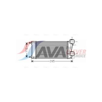 Intercooler, échangeur AVA QUALITY COOLING OEM 0384N9 Intercooler, échangeur AVA QUALITY COOLING OEM 0384N9