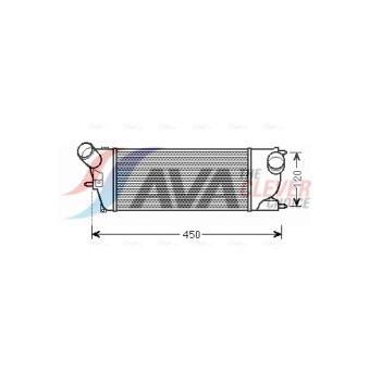 Intercooler, échangeur AVA QUALITY COOLING PEA4345