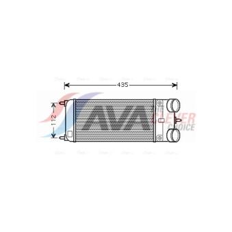 Intercooler, échangeur AVA QUALITY COOLING PEA4353