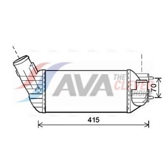Intercooler, échangeur AVA QUALITY COOLING [PEA4360]