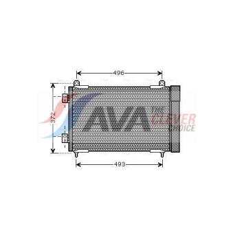 Condenseur, climatisation AVA QUALITY COOLING OEM 96483015 Condenseur, climatisation AVA QUALITY COOLING OEM 96483015