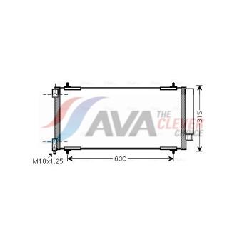 Condenseur, climatisation AVA QUALITY COOLING PEA5301D