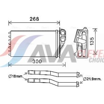 Système de chauffage AVA QUALITY COOLING PEA6397