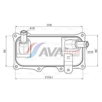 Radiateur d'huile AVA QUALITY COOLING PR3100
