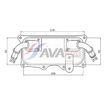 Radiateur d'huile AVA QUALITY COOLING PR3101