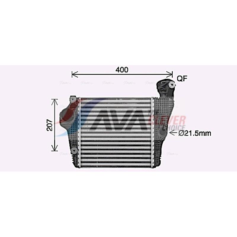 Intercooler, échangeur AVA QUALITY COOLING PR4098 - Visuel 1
