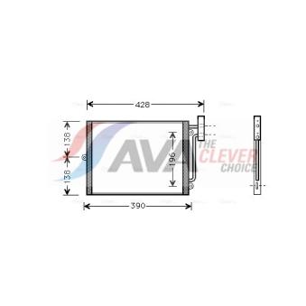 Condenseur, climatisation AVA QUALITY COOLING PRA5038