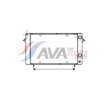 Radiateur, refroidissement du moteur AVA QUALITY COOLING RT2050