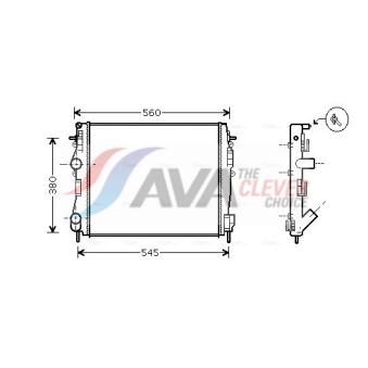 Radiateur, refroidissement du moteur AVA QUALITY COOLING OEM 2140000QA2