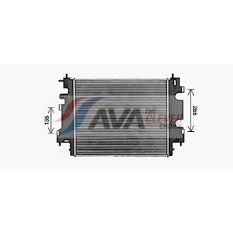 Radiateur, refroidissement du moteur AVA QUALITY COOLING RT2659
