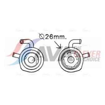 Radiateur d'huile AVA QUALITY COOLING OEM 8200068115