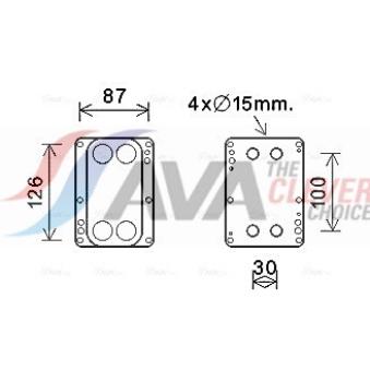 Radiateur d'huile AVA QUALITY COOLING OEM 4418582