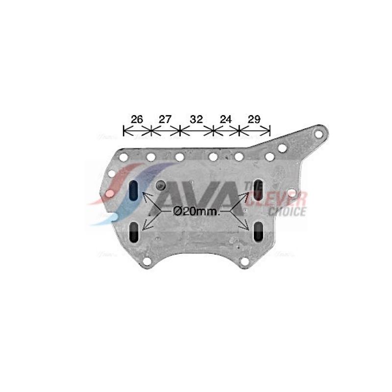 Radiateur d'huile AVA QUALITY COOLING RT3657 - Visuel 2