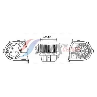 Moteur électrique, pulseur d'air habitacle AVA QUALITY COOLING RT8592