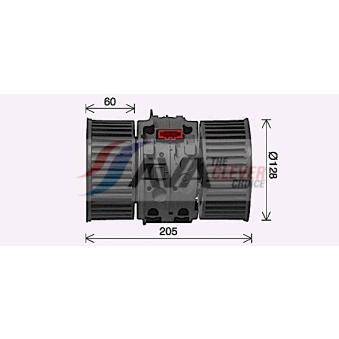 Moteur électrique, pulseur d'air habitacle AVA QUALITY COOLING RT8654