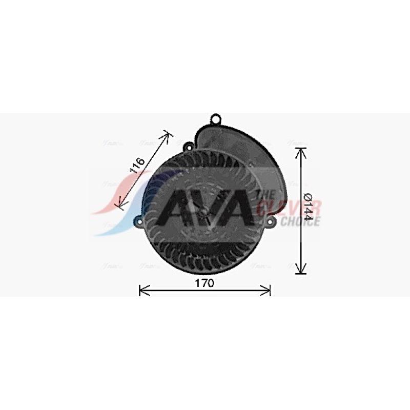 Moteur électrique, pulseur d'air habitacle AVA QUALITY COOLING RT8672 - Visuel 2