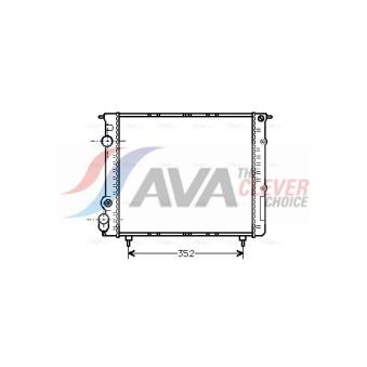 Radiateur, refroidissement du moteur AVA QUALITY COOLING RTA2053