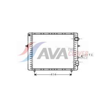 Radiateur, refroidissement du moteur AVA QUALITY COOLING OEM 7700804240