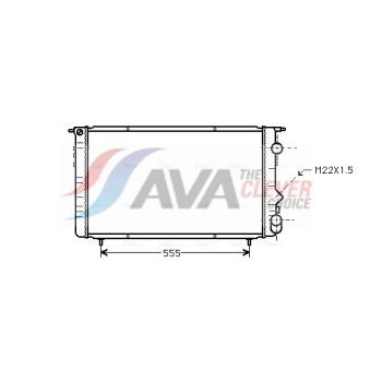 Radiateur, refroidissement du moteur AVA QUALITY COOLING RTA2150