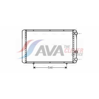 Radiateur, refroidissement du moteur AVA QUALITY COOLING RTA2155