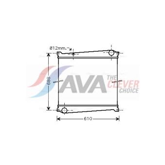 Radiateur, refroidissement du moteur AVA QUALITY COOLING RTA2379