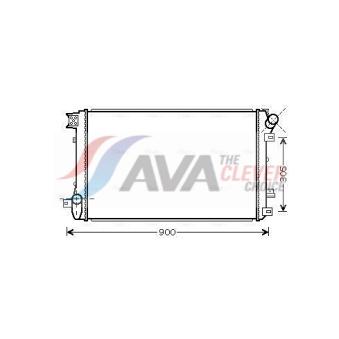 Radiateur, refroidissement du moteur AVA QUALITY COOLING OEM 4417245