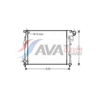 Radiateur, refroidissement du moteur AVA QUALITY COOLING OEM 2140000Q0C
