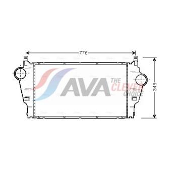 Intercooler, échangeur AVA QUALITY COOLING RTA4295
