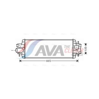 Intercooler, échangeur AVA QUALITY COOLING RTA4358