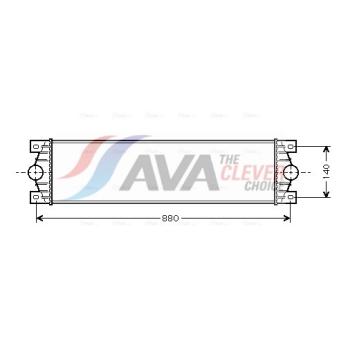 Intercooler, échangeur AVA QUALITY COOLING RTA4359