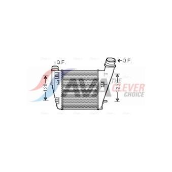 Intercooler, échangeur AVA QUALITY COOLING RTA4552
