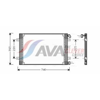 Condenseur, climatisation AVA QUALITY COOLING RTA5234