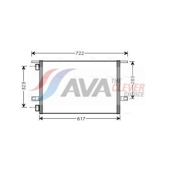 Condenseur, climatisation AVA QUALITY COOLING [RTA5304]