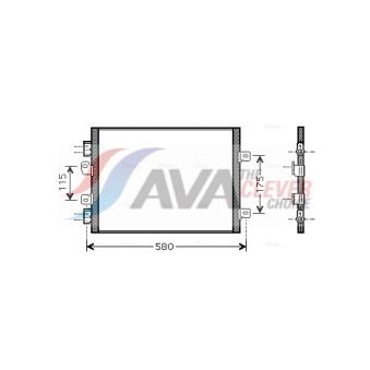 Condenseur, climatisation AVA QUALITY COOLING OEM 2765000QAK