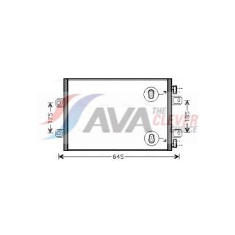 Condenseur, climatisation AVA QUALITY COOLING OEM 5010514383