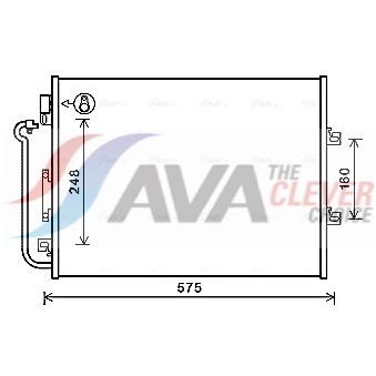 Condenseur, climatisation AVA QUALITY COOLING RTA5454