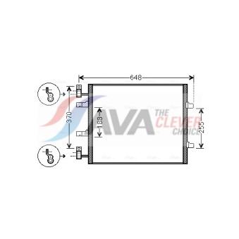 Condenseur, climatisation AVA QUALITY COOLING OEM 4417650 Condenseur, climatisation AVA QUALITY COOLING OEM 4417650