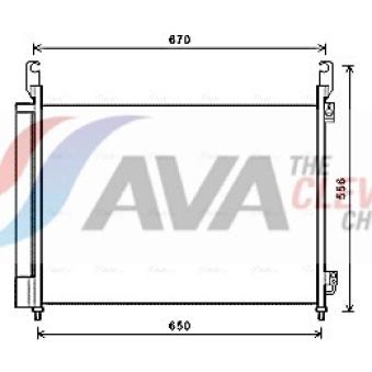 Condenseur, climatisation AVA QUALITY COOLING OEM 921005115R