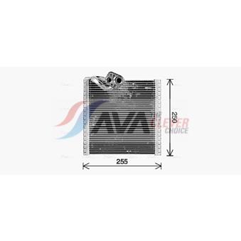 Évaporateur climatisation AVA QUALITY COOLING [RTV668]