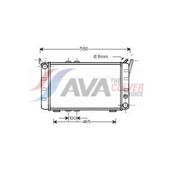 Radiateur, refroidissement du moteur AVA QUALITY COOLING SA2001