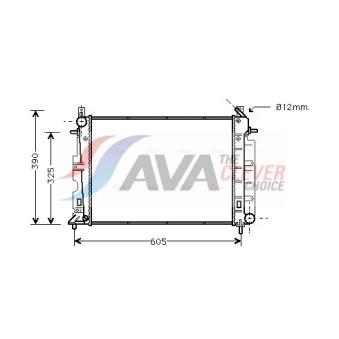 Radiateur, refroidissement du moteur AVA QUALITY COOLING SB2026