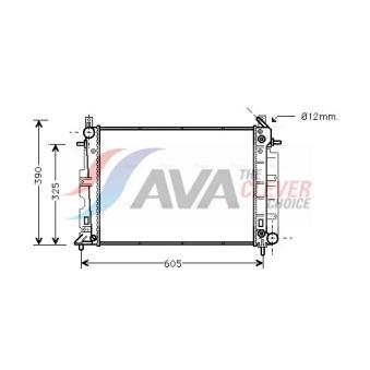 Radiateur, refroidissement du moteur AVA QUALITY COOLING SB2027