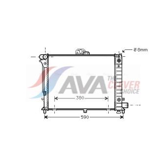 Radiateur, refroidissement du moteur AVA QUALITY COOLING SB2046