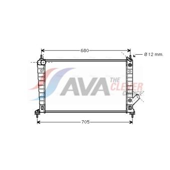 Radiateur, refroidissement du moteur AVA QUALITY COOLING SB2062