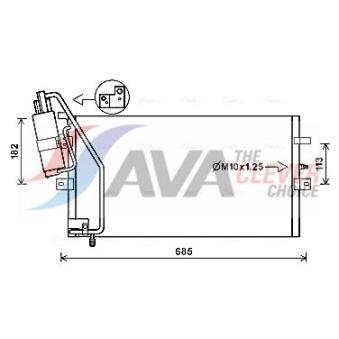 Condenseur, climatisation AVA QUALITY COOLING SB5082D